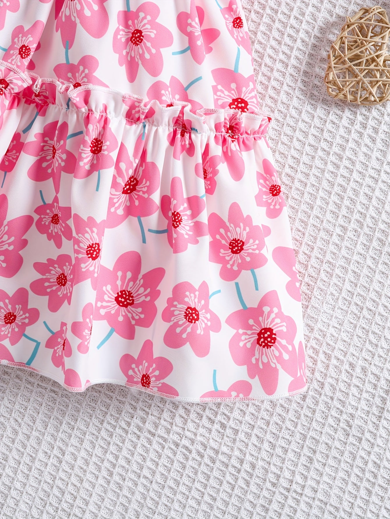 Sleeveless Summer Blossom Dress for Youngsters