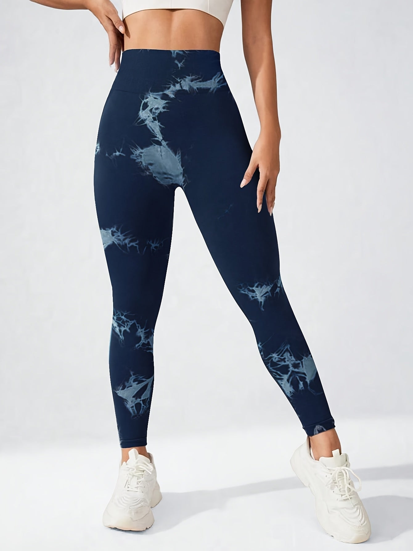 Women's High-Waist Seamless Yoga Leggings Stretchy Breathable
