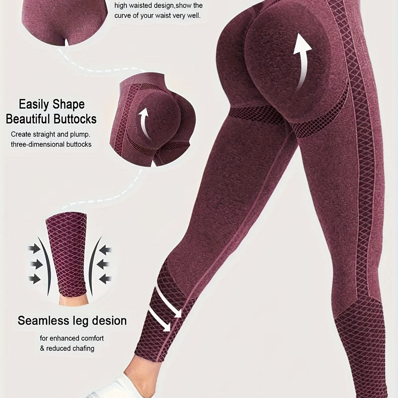 Super Comfortable High-waisted Compression Sports Tights