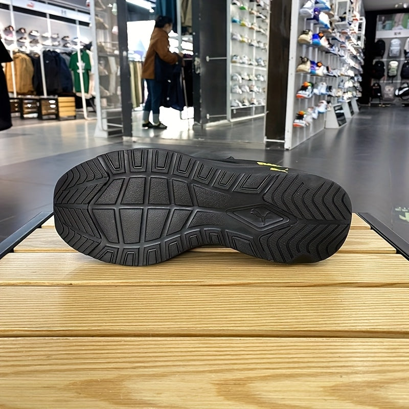 PUMA Men's & Women's Breathable Lightweight Walking Shoes - Black Mesh & Synthetic Upper, Cushioned EVA Insole