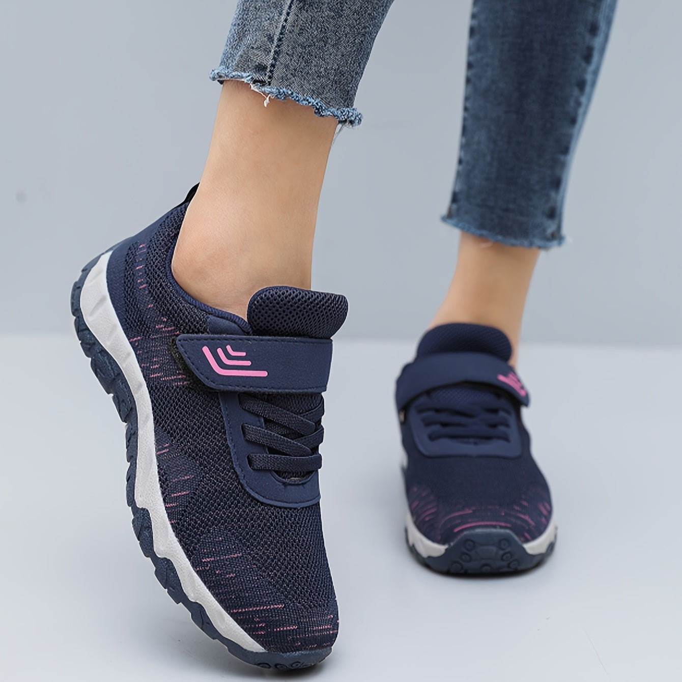 Non-Slip Gray Breathable Mesh Women's Sneakers