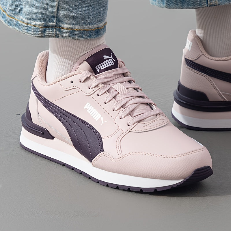 PUMA ST Runner v4 L Retro Casual Sneakers - Low-Top Lace-Up Low-Top Design, Synthetic & Split Synthetic Upper