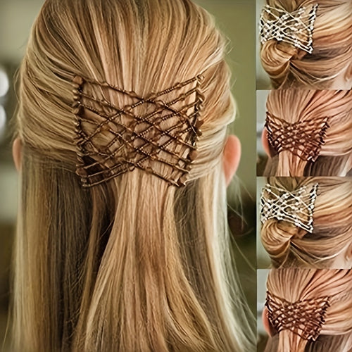 1 Vintage-Inspired Crystal Hair Clip with Pearl Accents