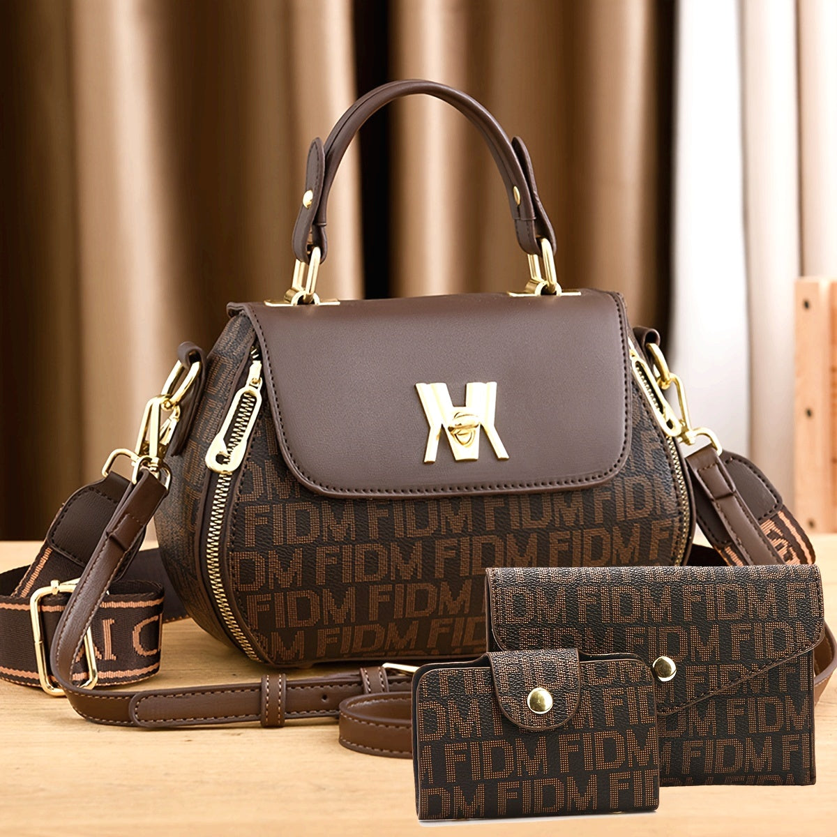 3pcs Set Faux Leather Handbag for Women