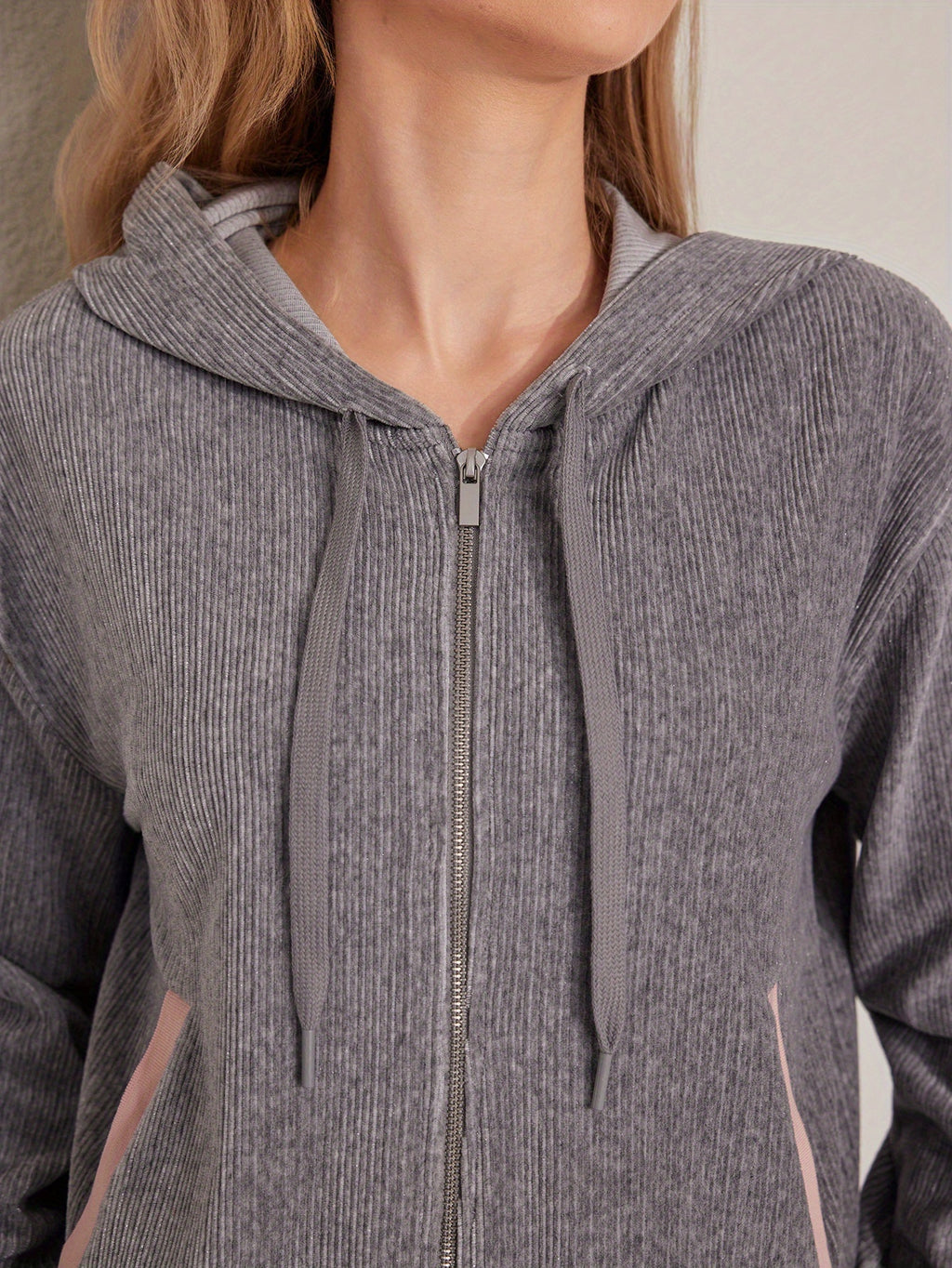 Autumn And Winter Women's Fashion Casual Solid Color Round Neck Long Sleeve Pants Suit