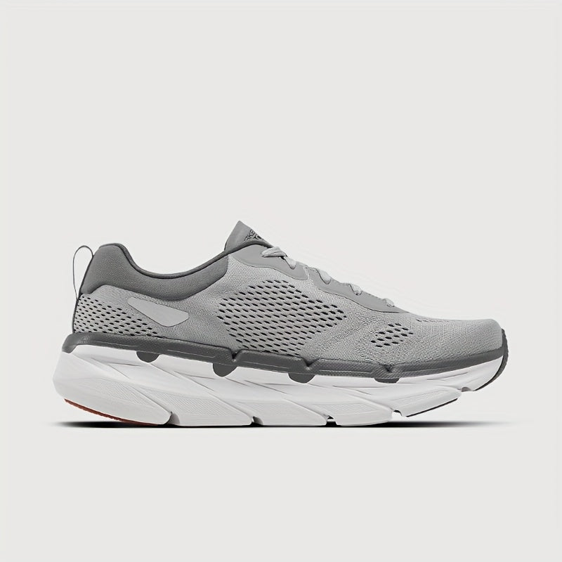Skechers Women's Grey Running Shoes - Breathable Mesh & Fabric Upper, Thick Cushioned EVA/Rubber Sole