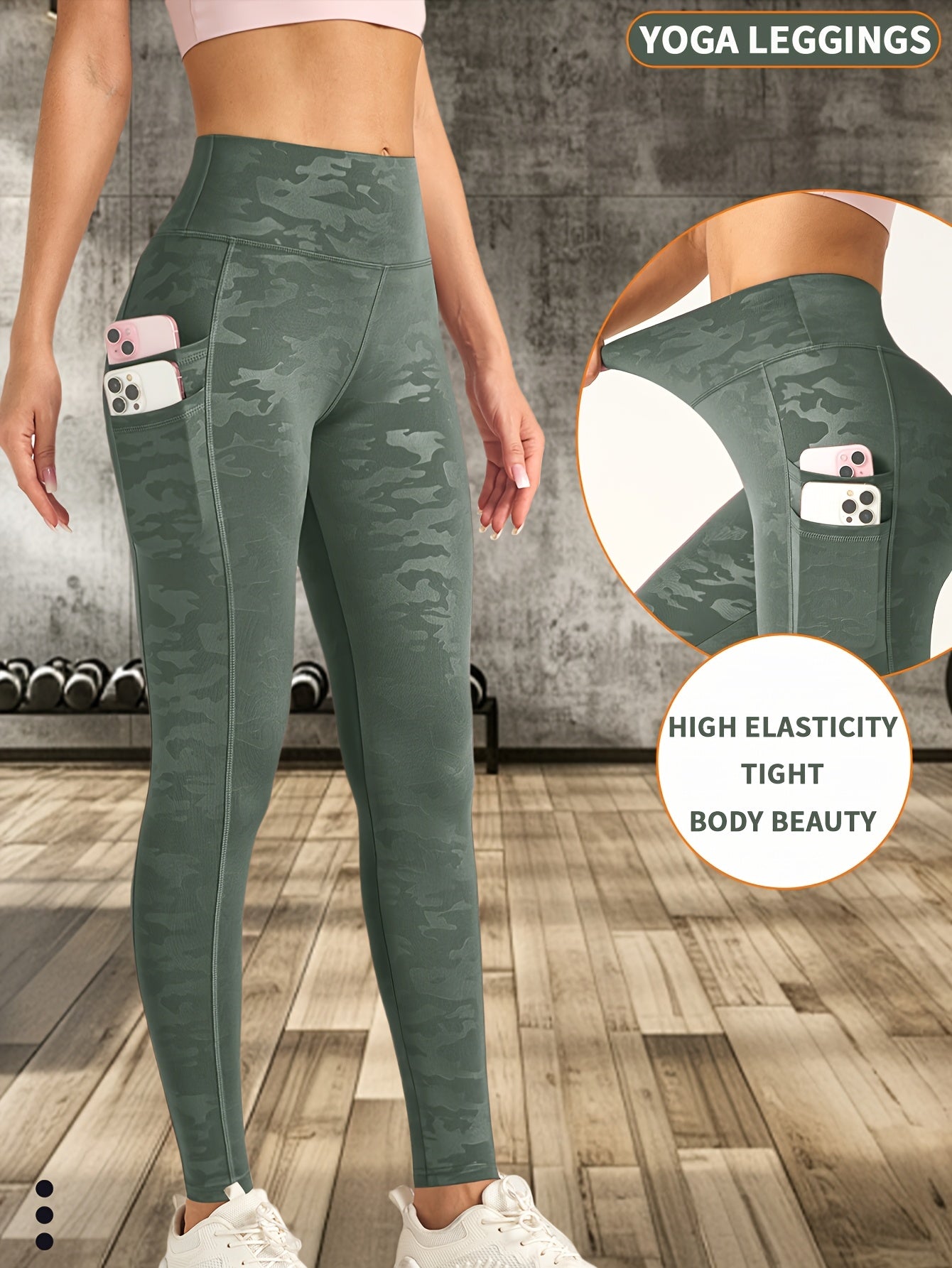 5D Anti-Scratch Print Yoga Pants, Breathable High-Waisted Butt-Lifting Stretch Leggings