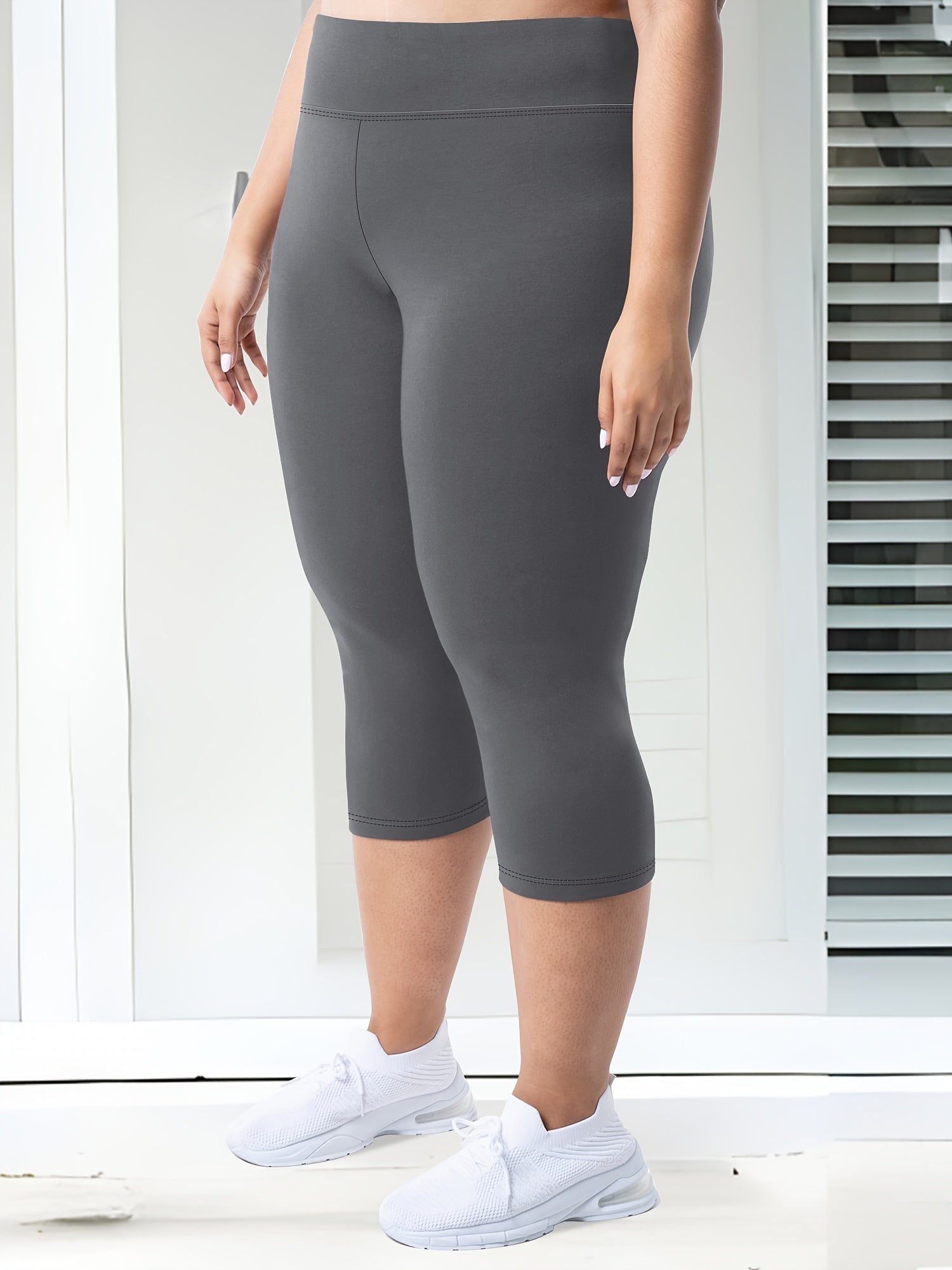 Plus Size High-Waisted 7/8 Leggings