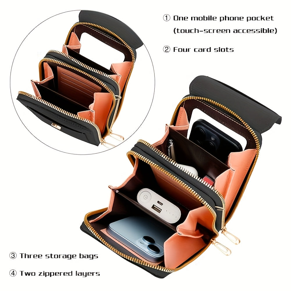 Women's Stylish Casual Touchscreen Crossbody Phone Bag