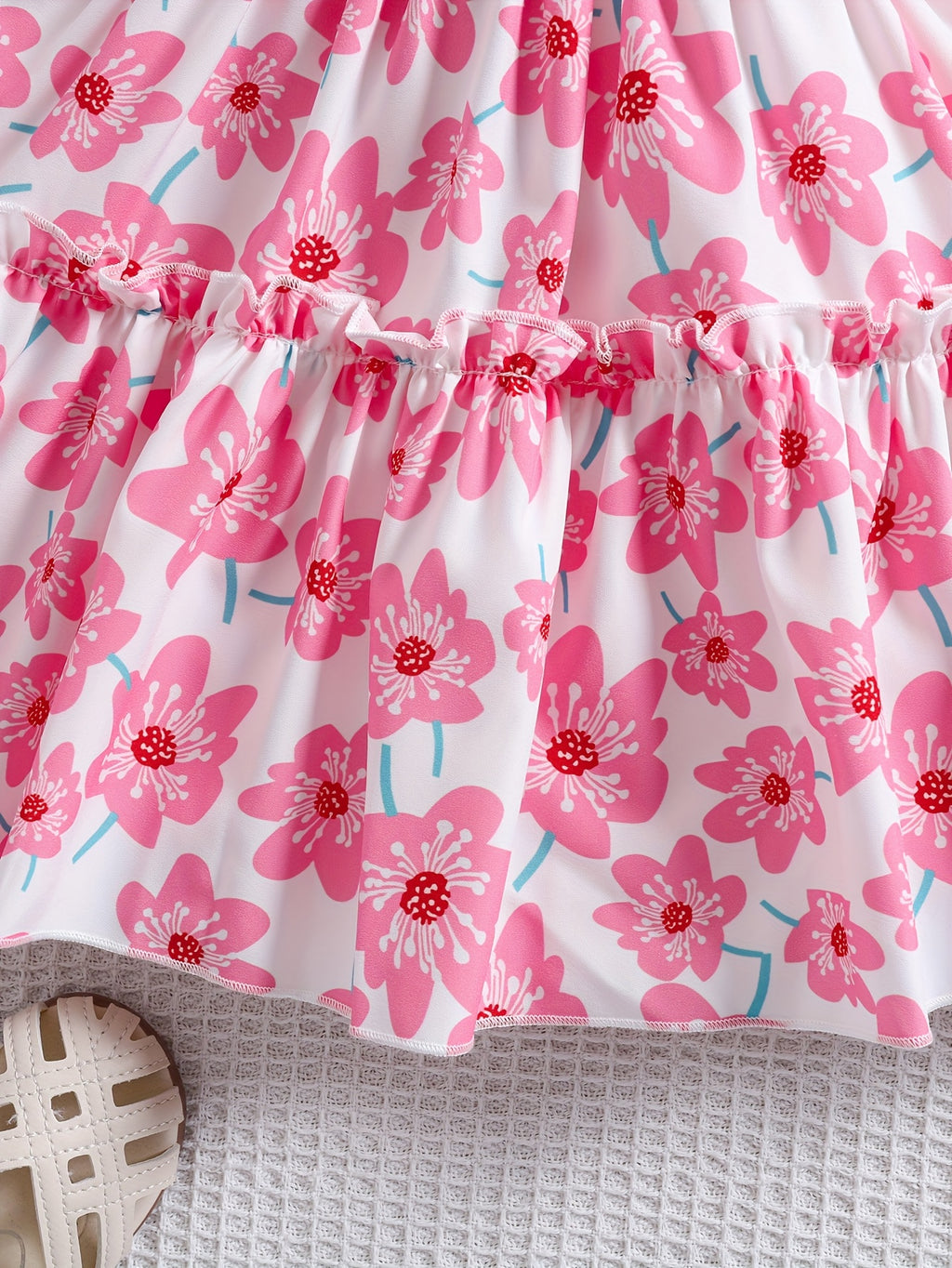 Sleeveless Summer Blossom Dress for Youngsters