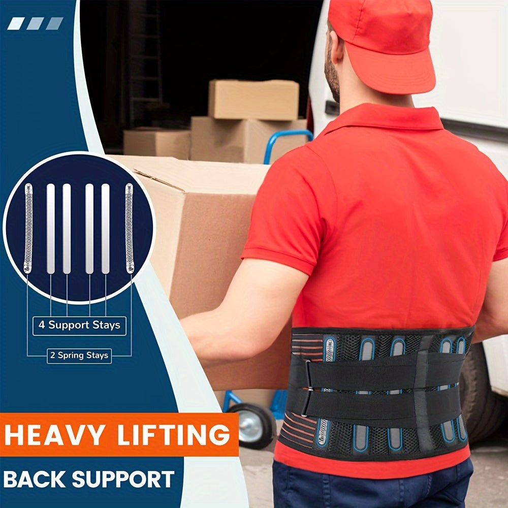 1pc Breathable Back Support for Heavy Lifting