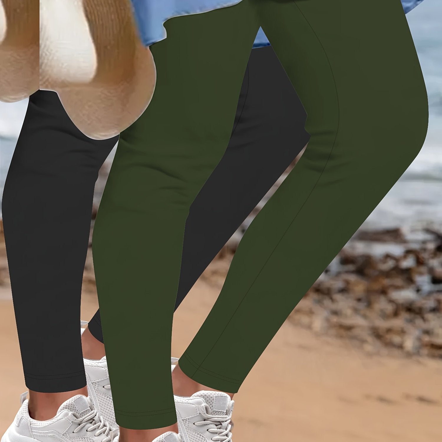 2pcs Elegant Leopard Print Skinny Leggings