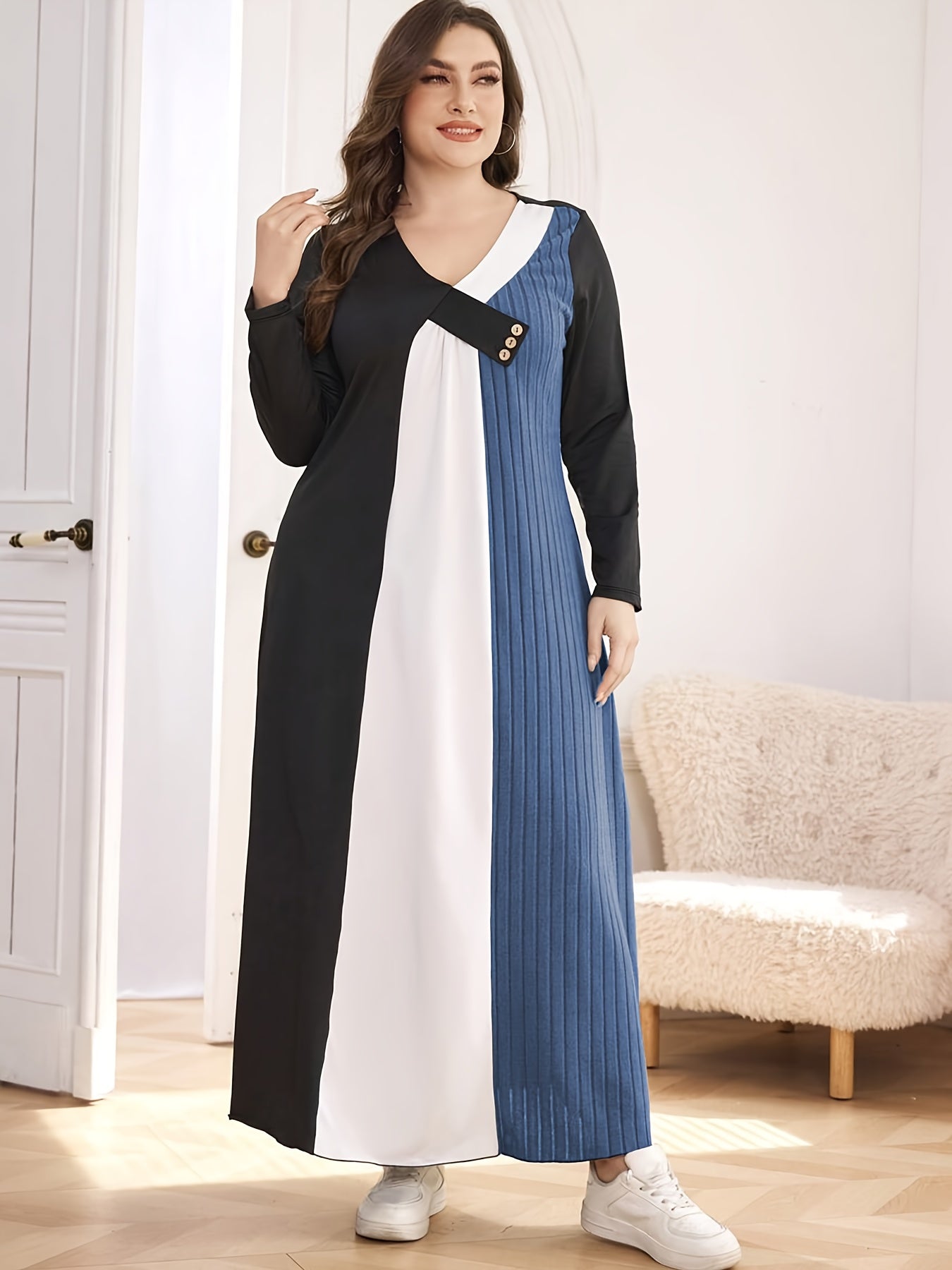 Women's Plus Size Winter Maxi Dress
