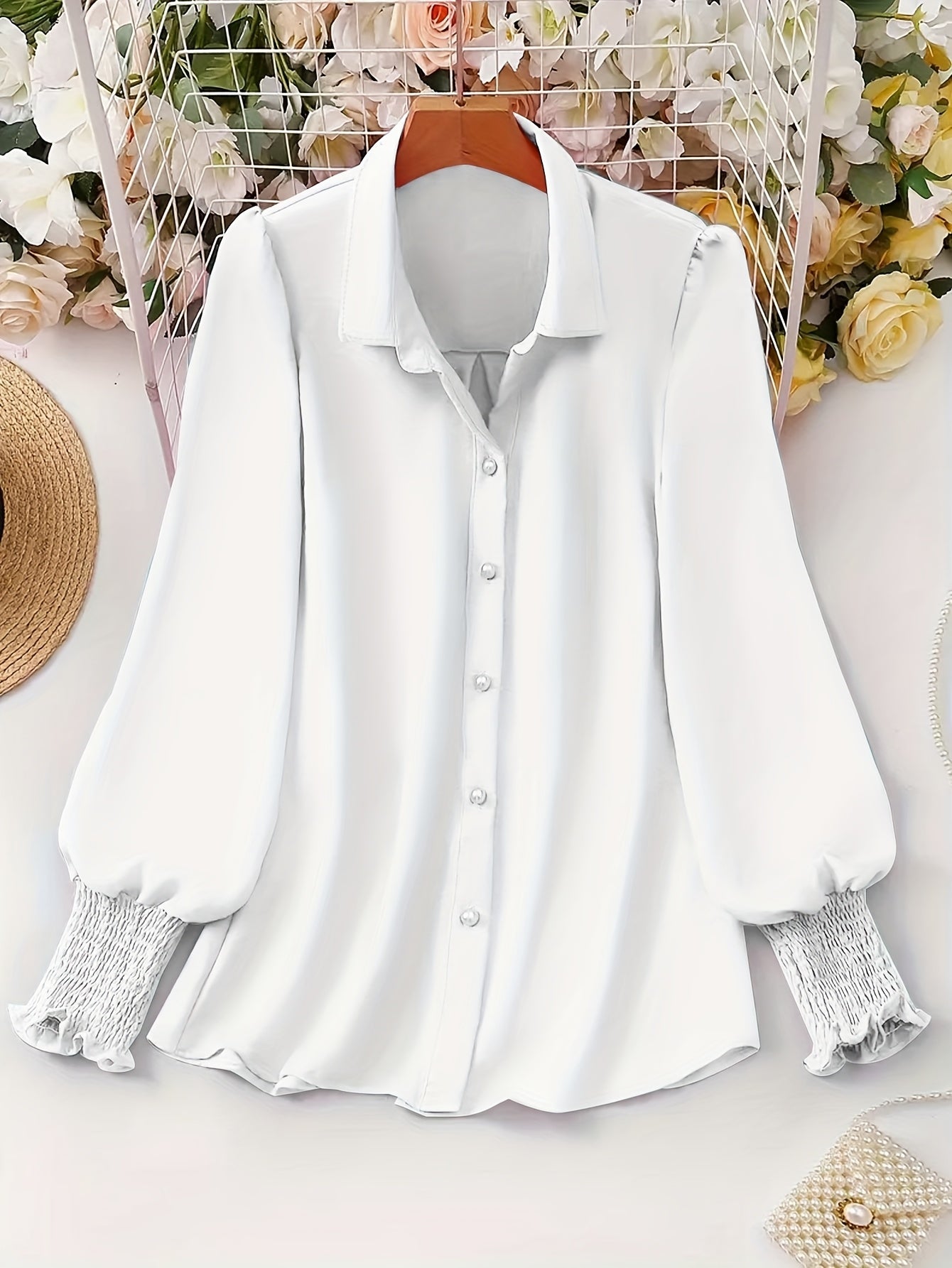 Elegant Women's Plus Size Shirt