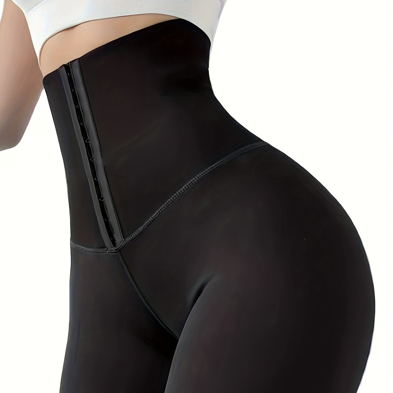 High Waist Skinny Fitness Solid Legging, Butt Lifting Tummy Control