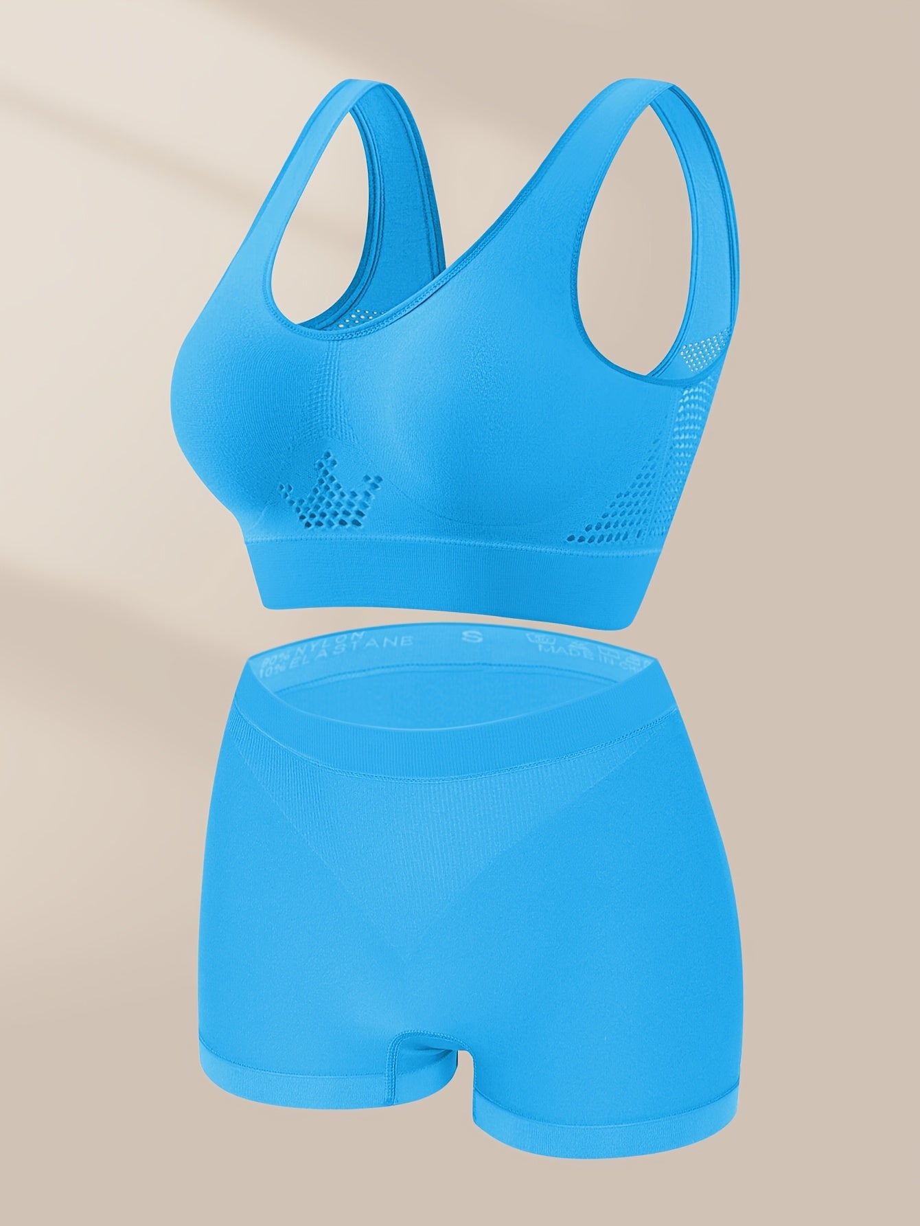One Set Women's Plus Size Lingerie Bra and Panty Set Seamless Top Oversized Comfortable Loose Home Leisure Sports Bra