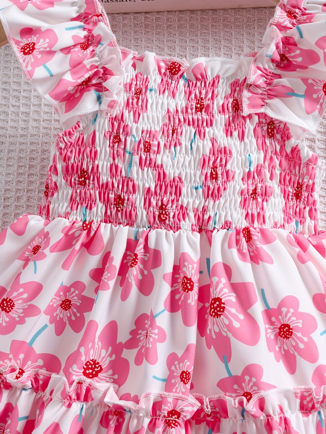 Sleeveless Summer Blossom Dress for Youngsters