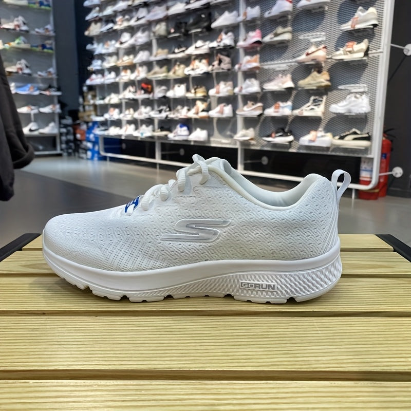 Women's Skechers Gym Walking Running Shoes - Breathable White Athletic Sneakers with Stability Support, Cushioned EVA Insole & Non-Slip
