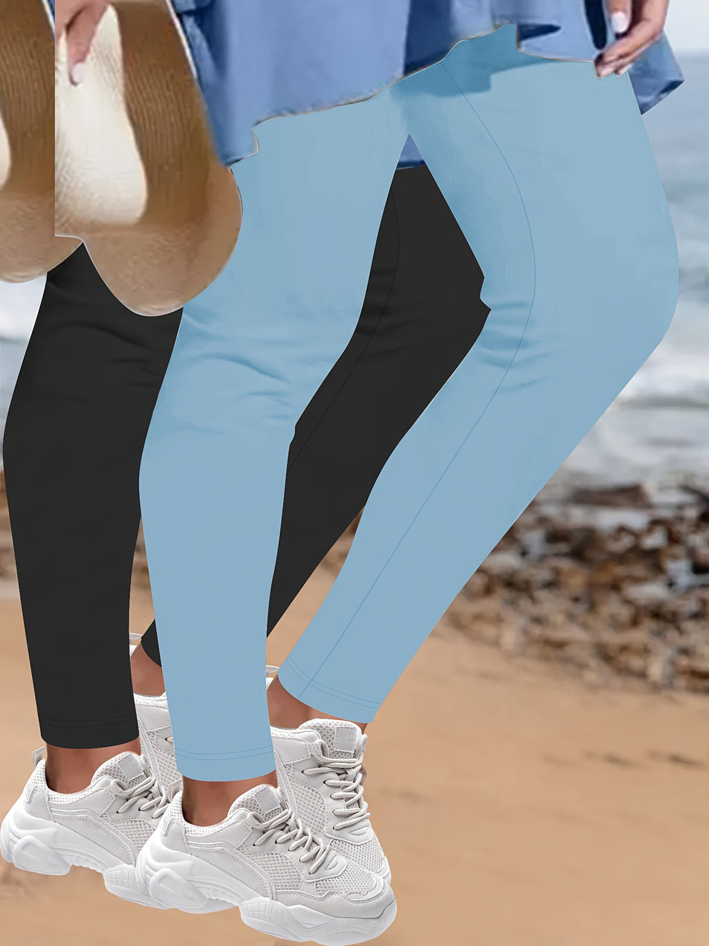2pcs Elegant Leopard Print Skinny Leggings