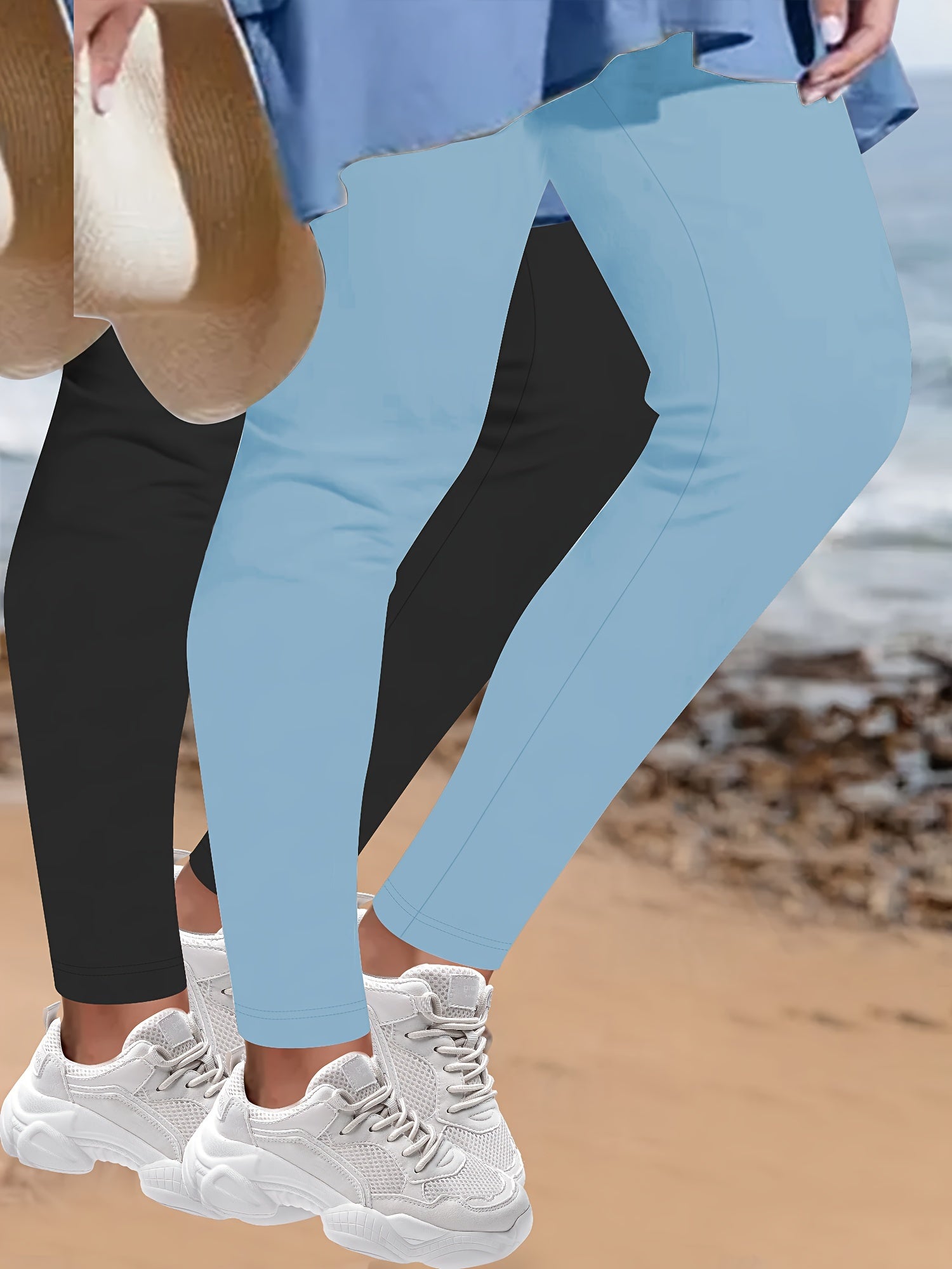 2pcs Elegant Leopard Print Skinny Leggings