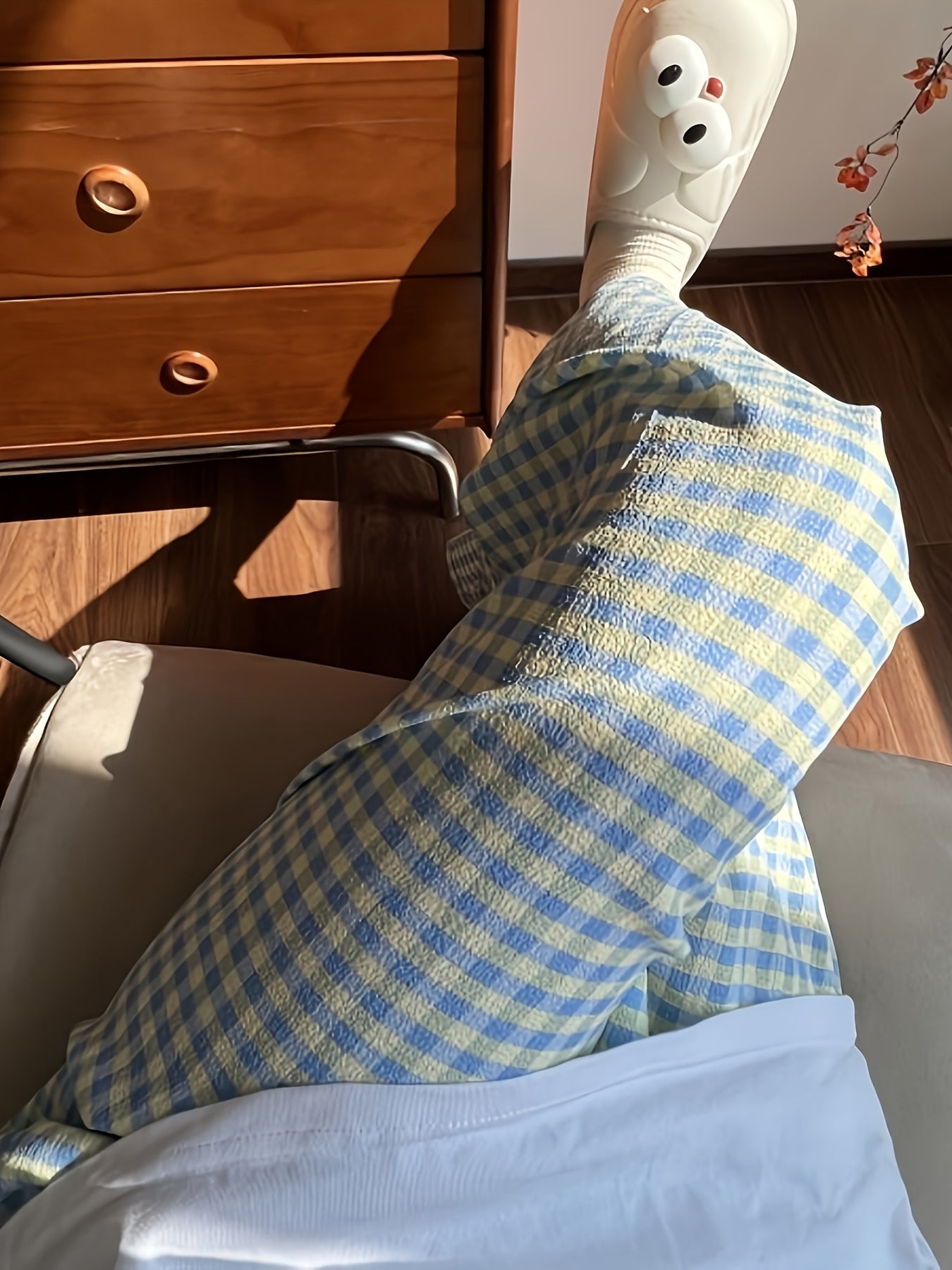 Loose Fit Straight Leg Trousers for Women