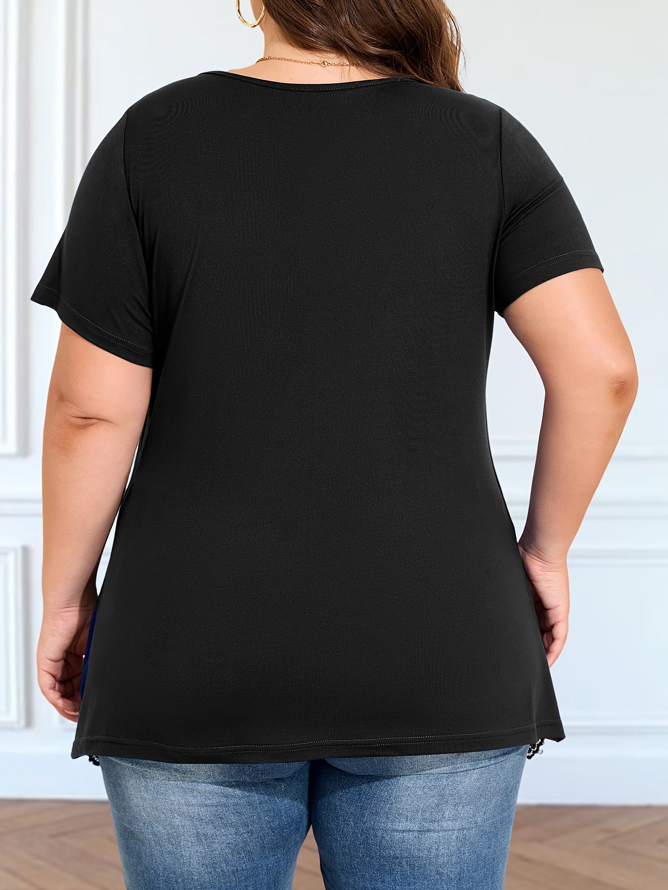 Polyester Blend Short Sleave T-Shirts for Women