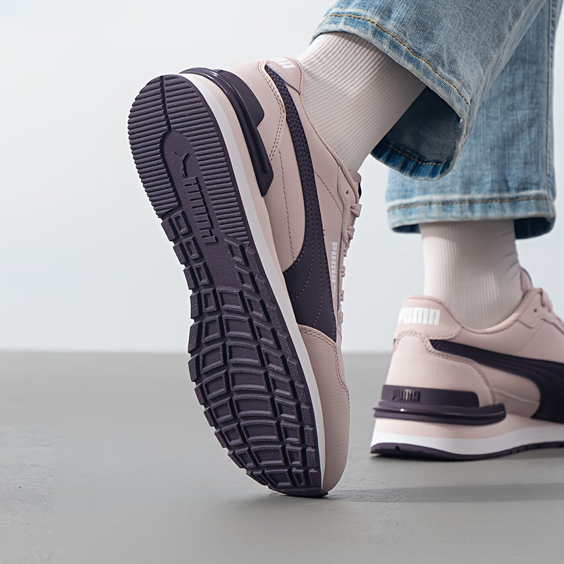 PUMA ST Runner v4 L Retro Casual Sneakers - Low-Top Lace-Up Low-Top Design, Synthetic & Split Synthetic Upper