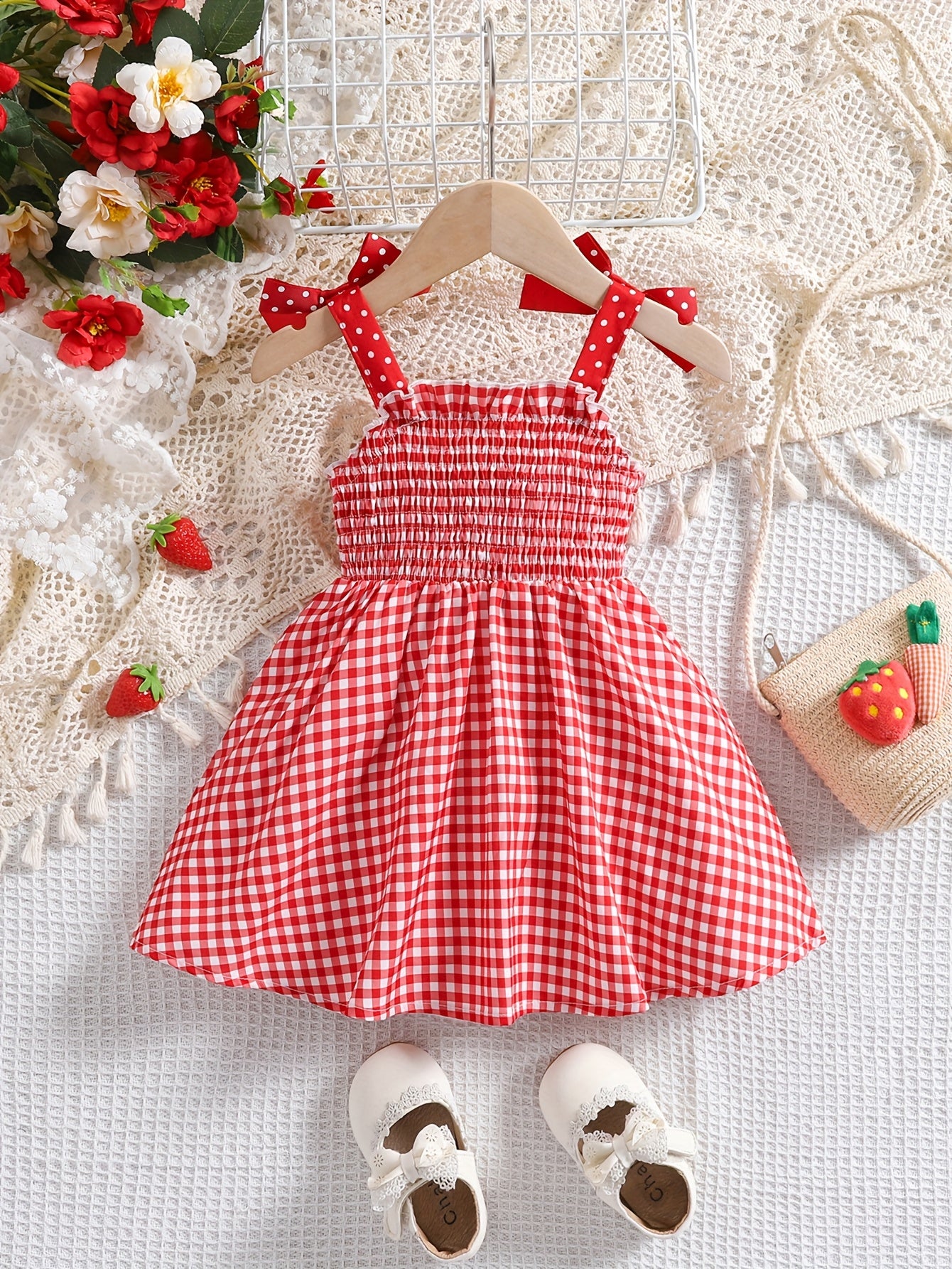 Cute Plaid Summer Dress for Girls 0-3 Years
