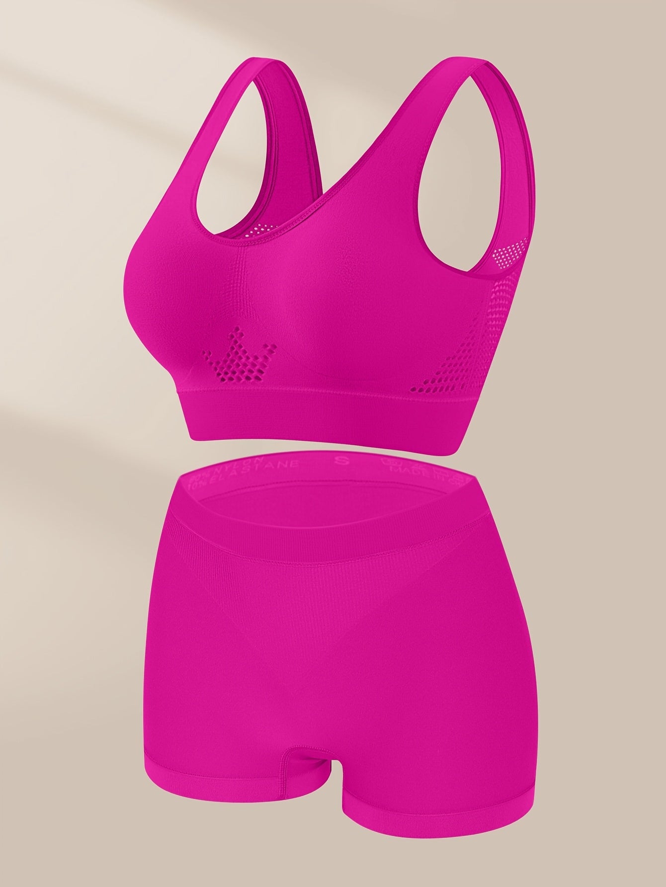 One Set Women's Plus Size Lingerie Bra and Panty Set Seamless Top Oversized Comfortable Loose Home Leisure Sports Bra