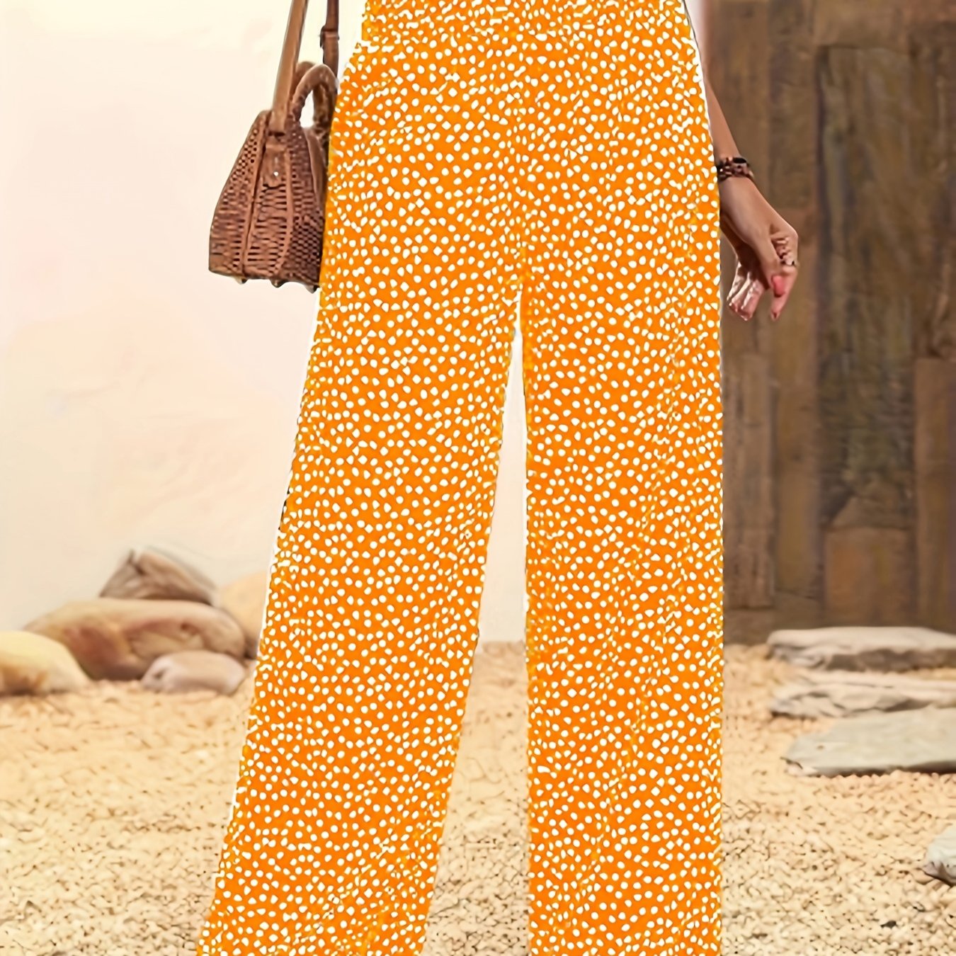 Casual Elastic Waist Loose Pants for Women