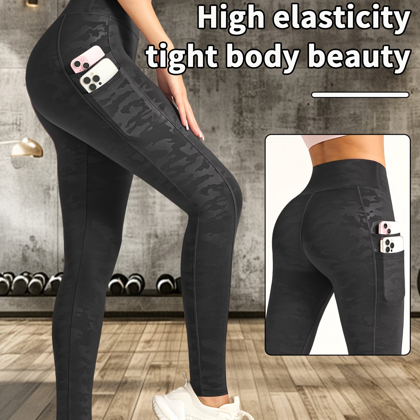 5D Anti-Scratch Print Yoga Pants, Breathable High-Waisted Butt-Lifting Stretch Leggings