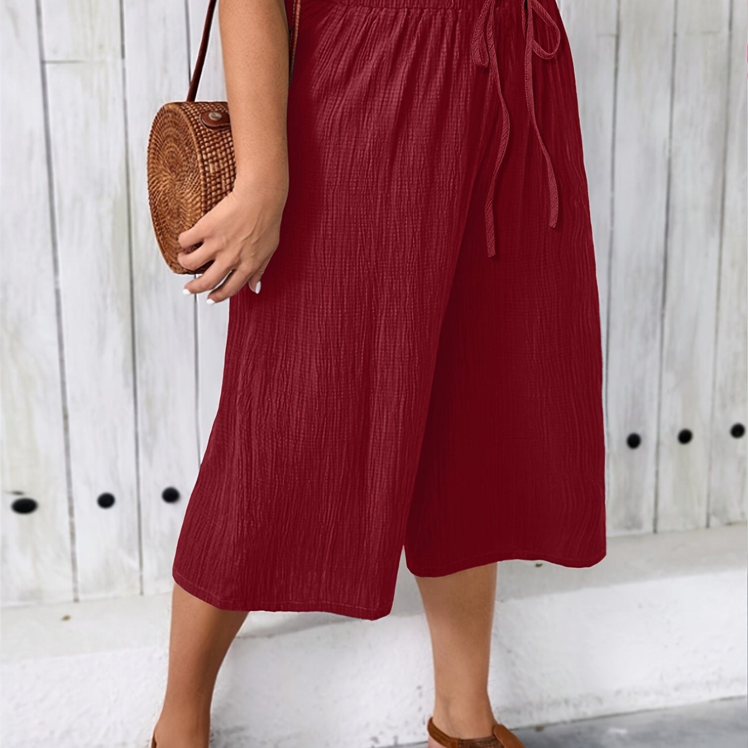 Plus Size Women's Wide Leg Pants