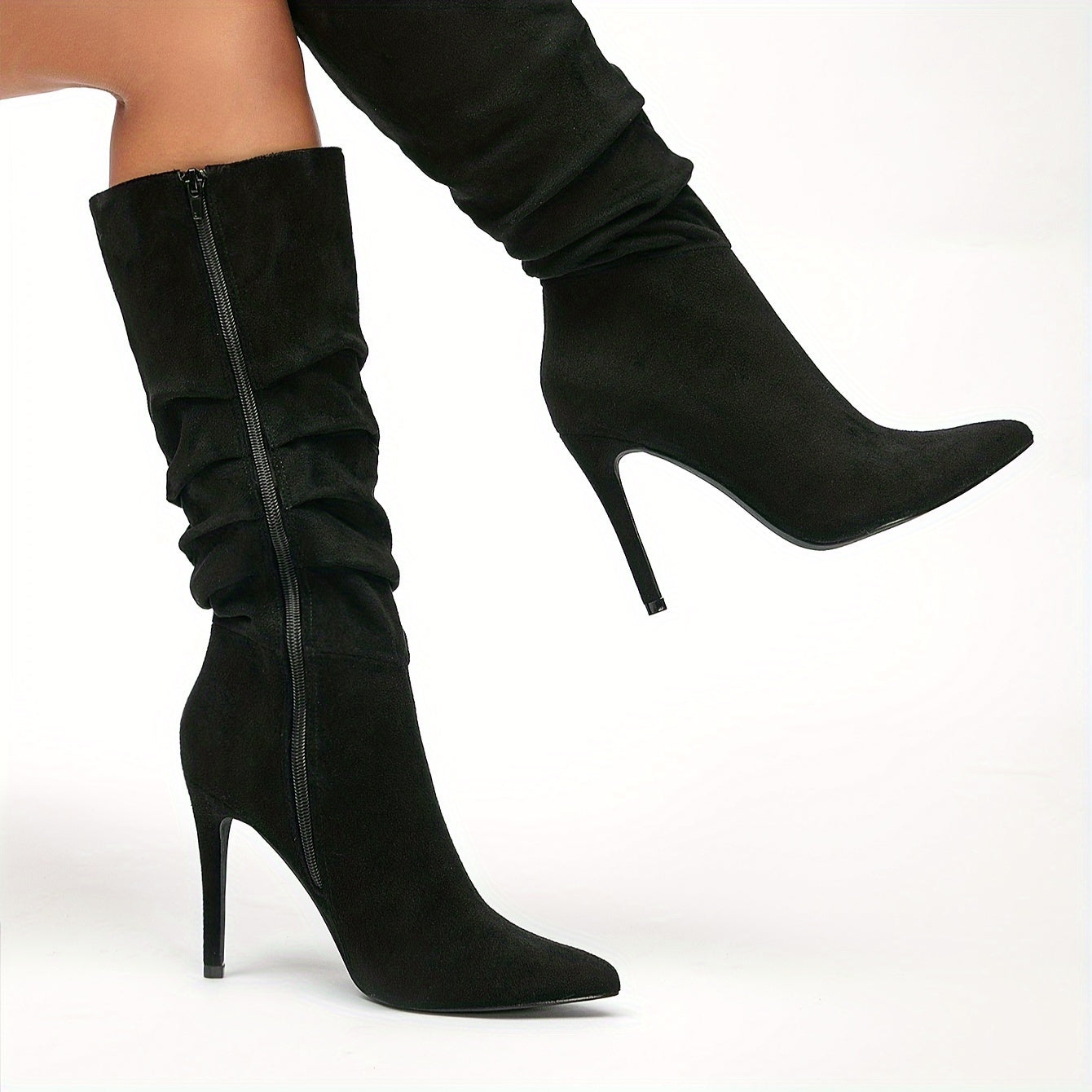 Stylish Women's Long Boots Side Zipper