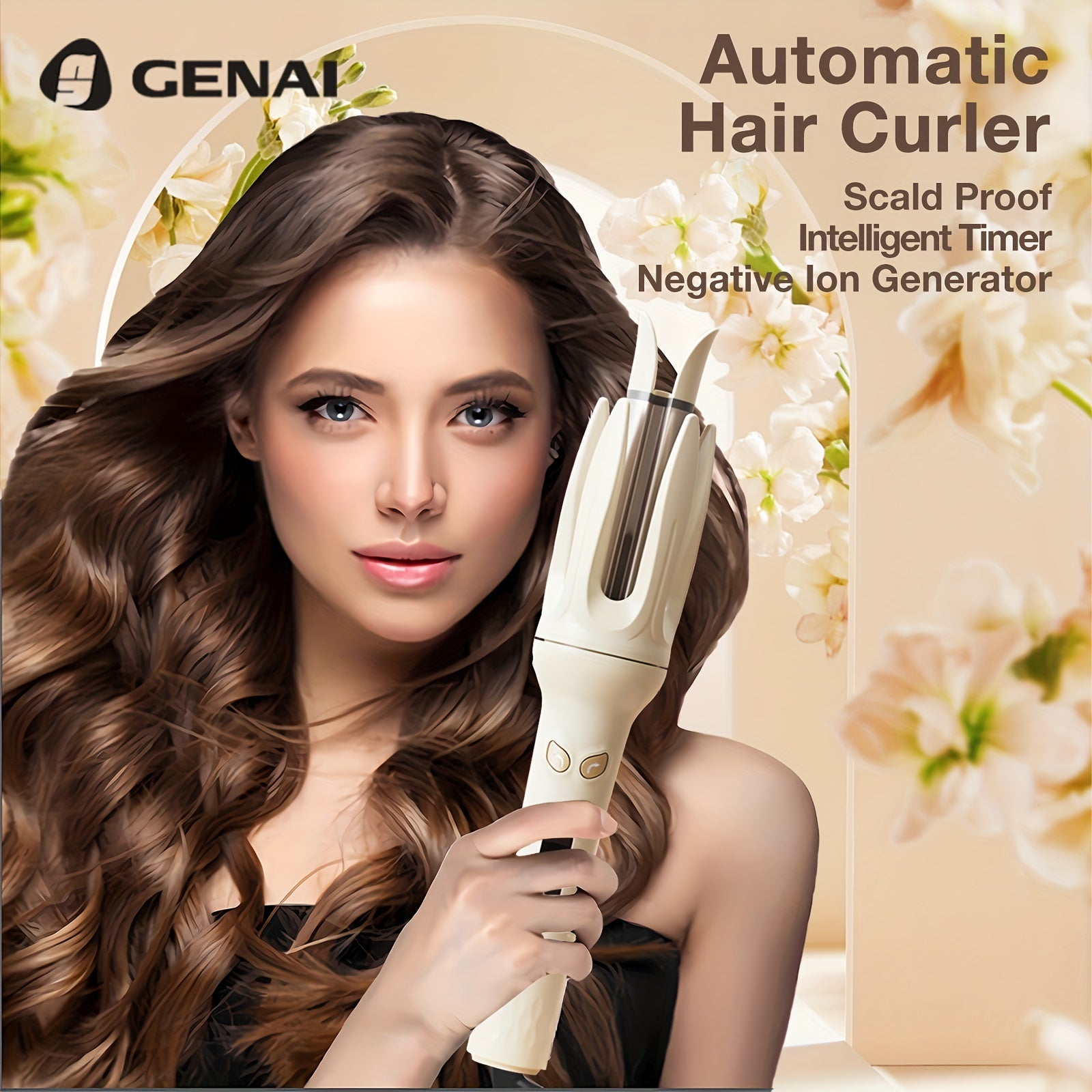 Automatic Curling Irons, 28mm Tubular Curling Irons with 4 Temperature Adjustment Modes
