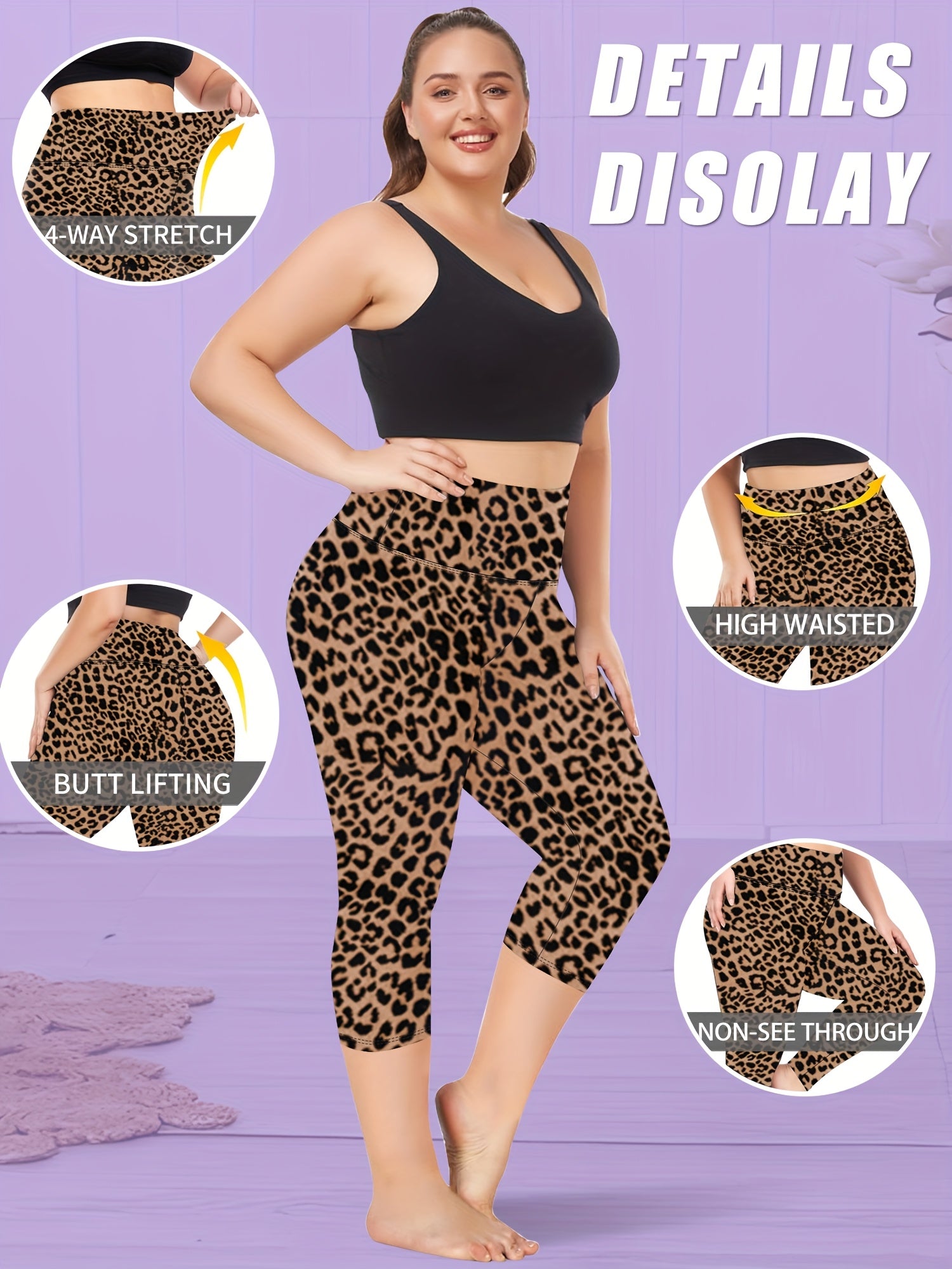 High-Waisted Plus Size 7-Inch Leggings