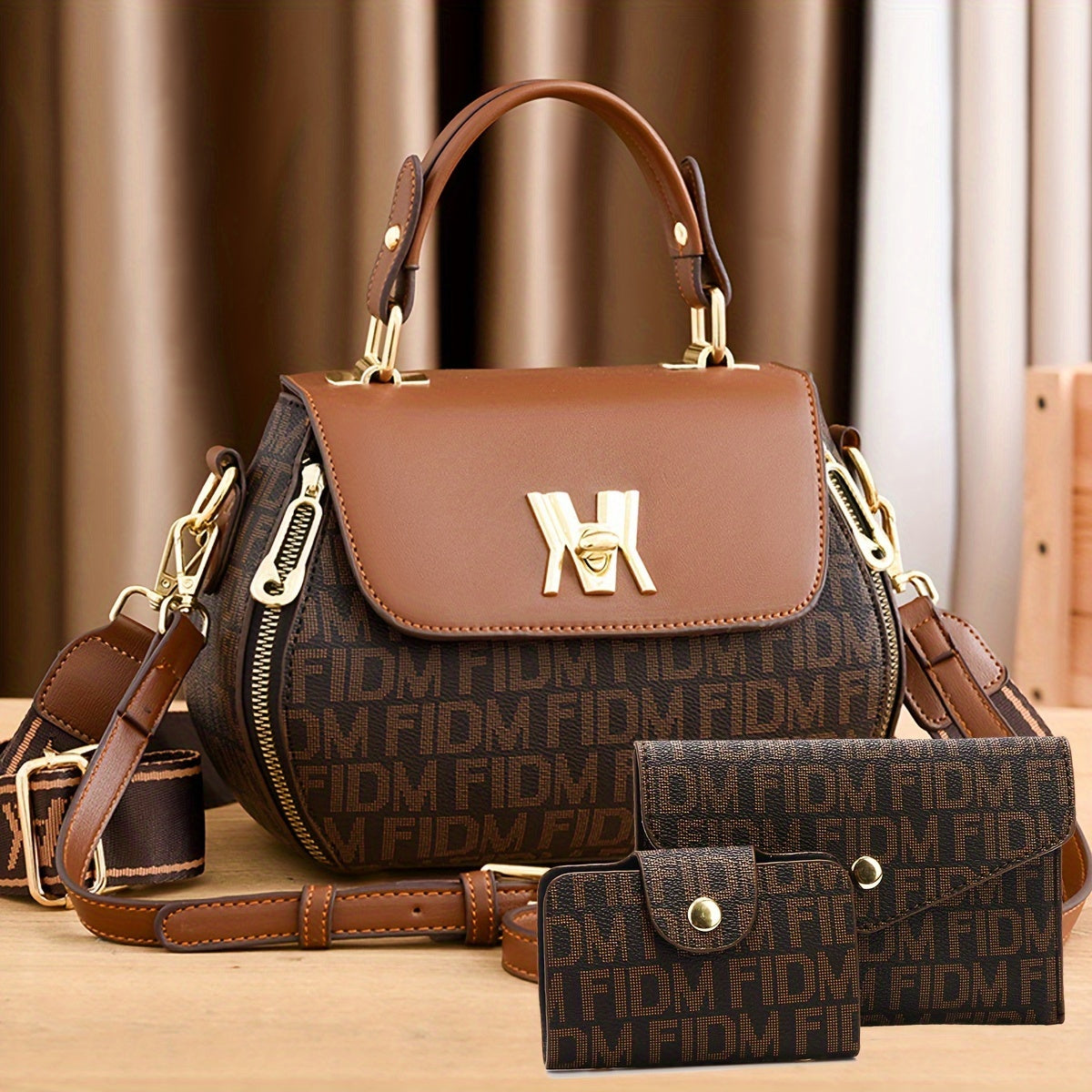 3pcs Set Faux Leather Handbag for Women