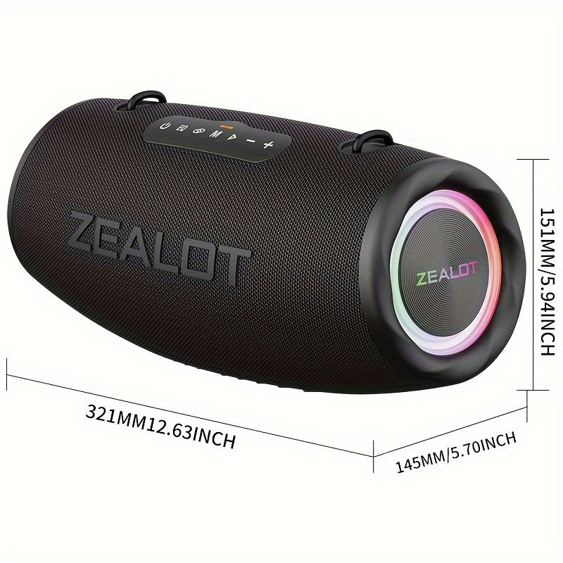 80W Outdoor Portable Subwoofer Wireless Speaker with Shoulder Belt