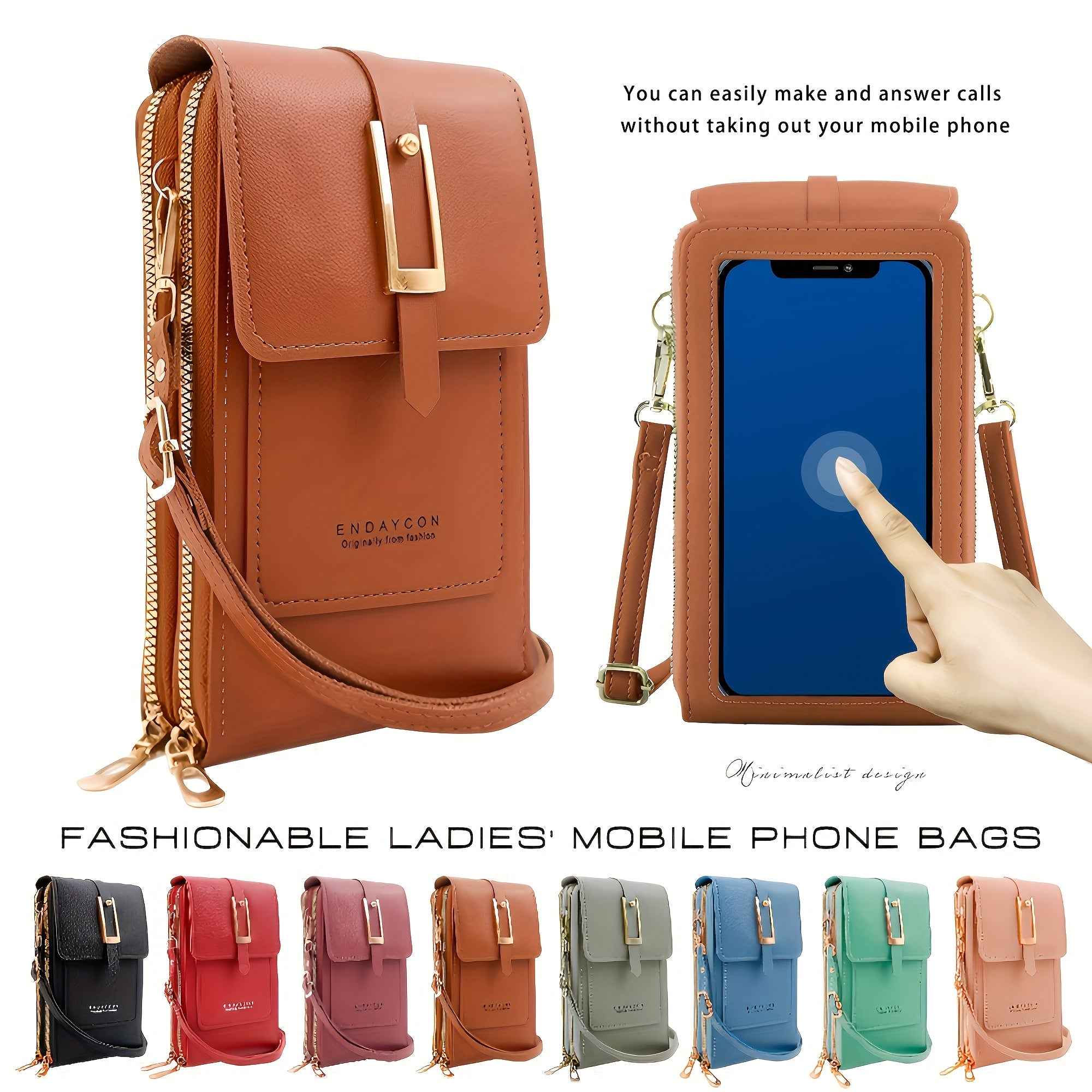 Women's Stylish Casual Touchscreen Crossbody Phone Bag