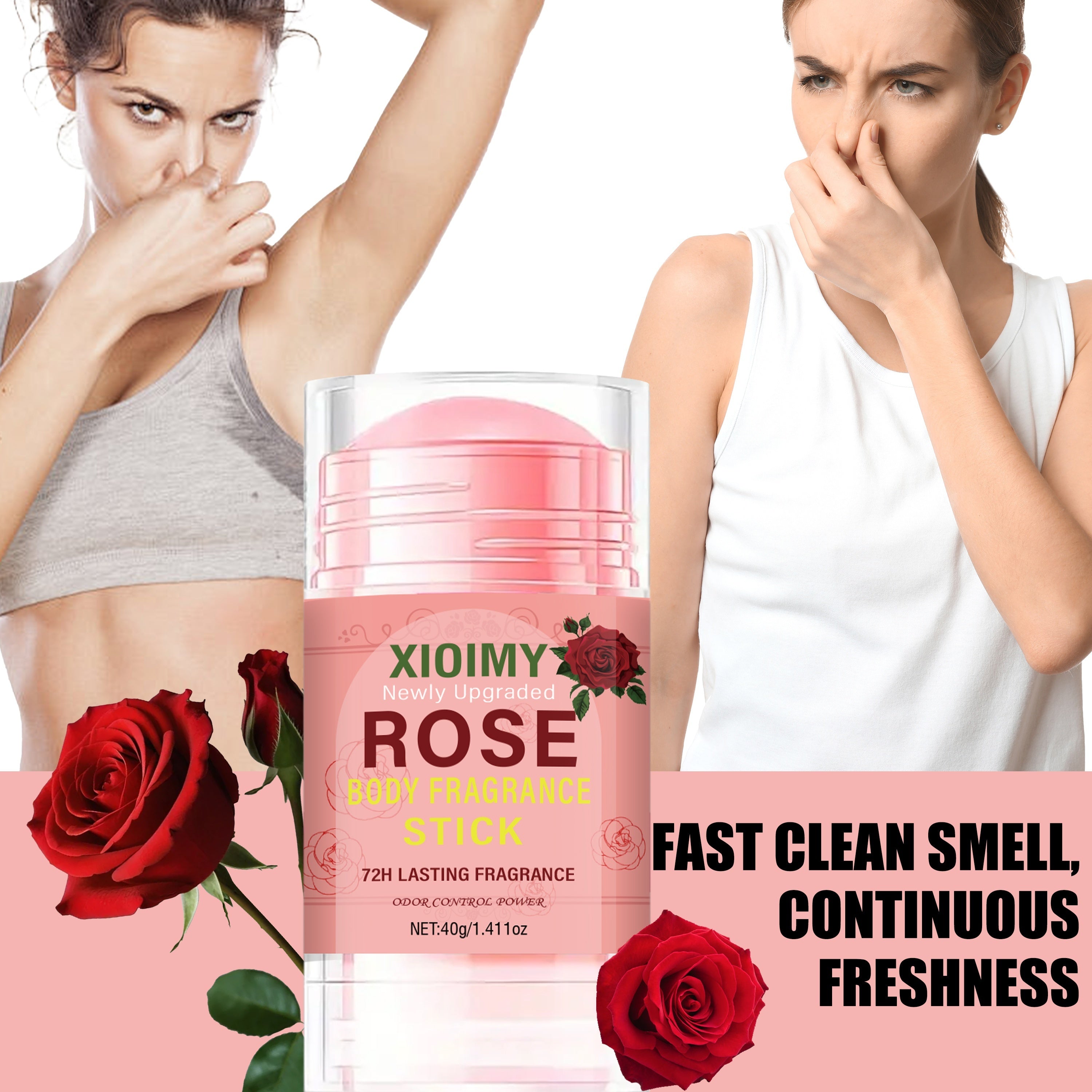 72-Hour Freshness Rose Body Fragrance Stick