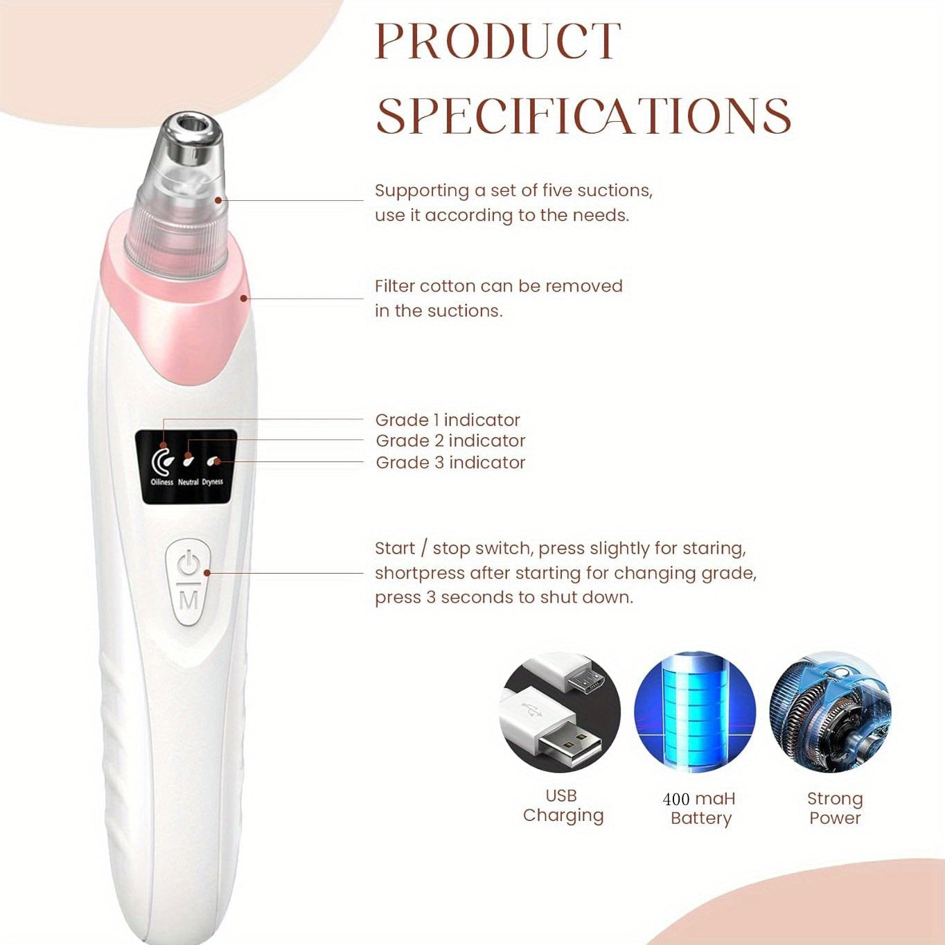 Facial Skin Cleansing Beauty Device