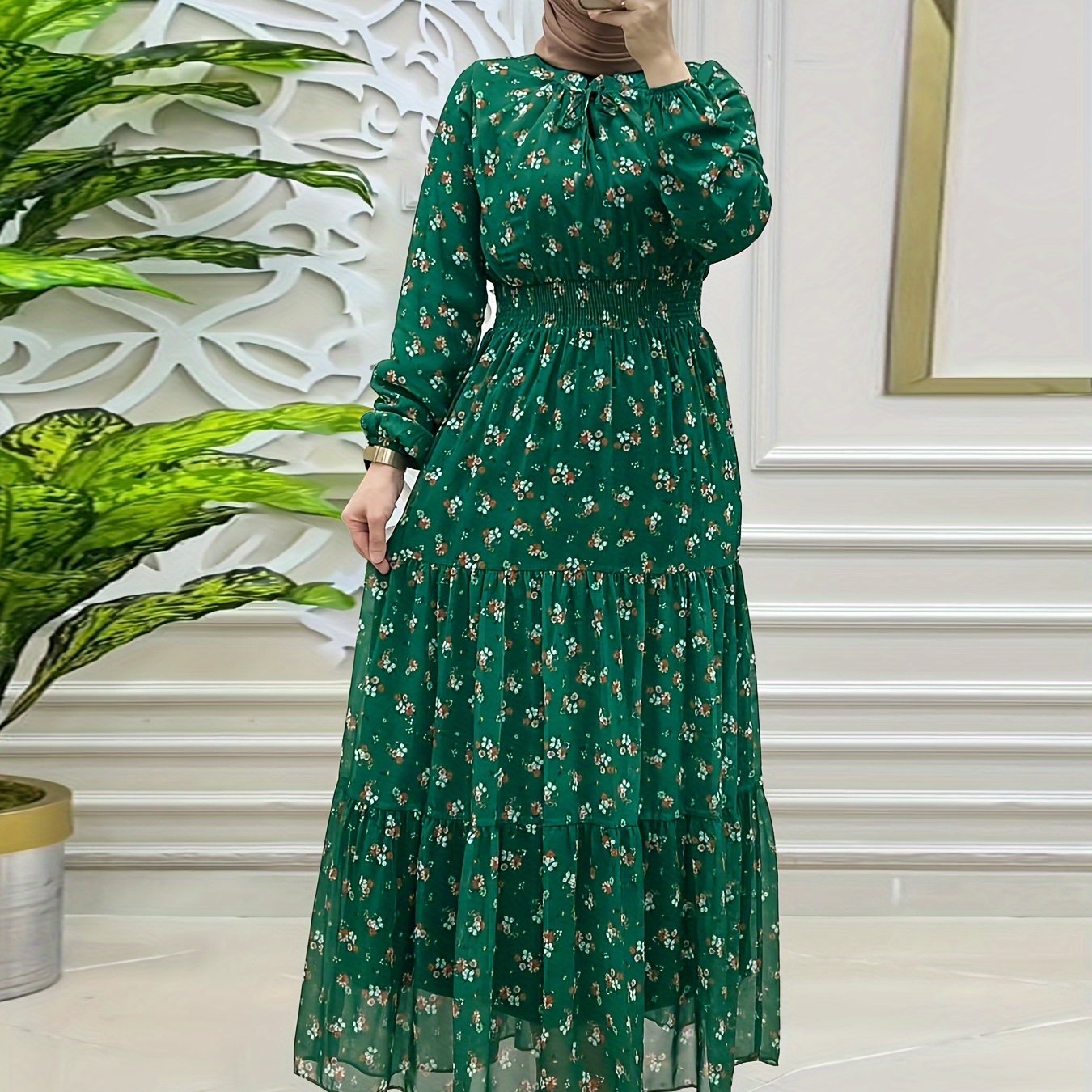 Elegant Long Sleeve Maxi Length