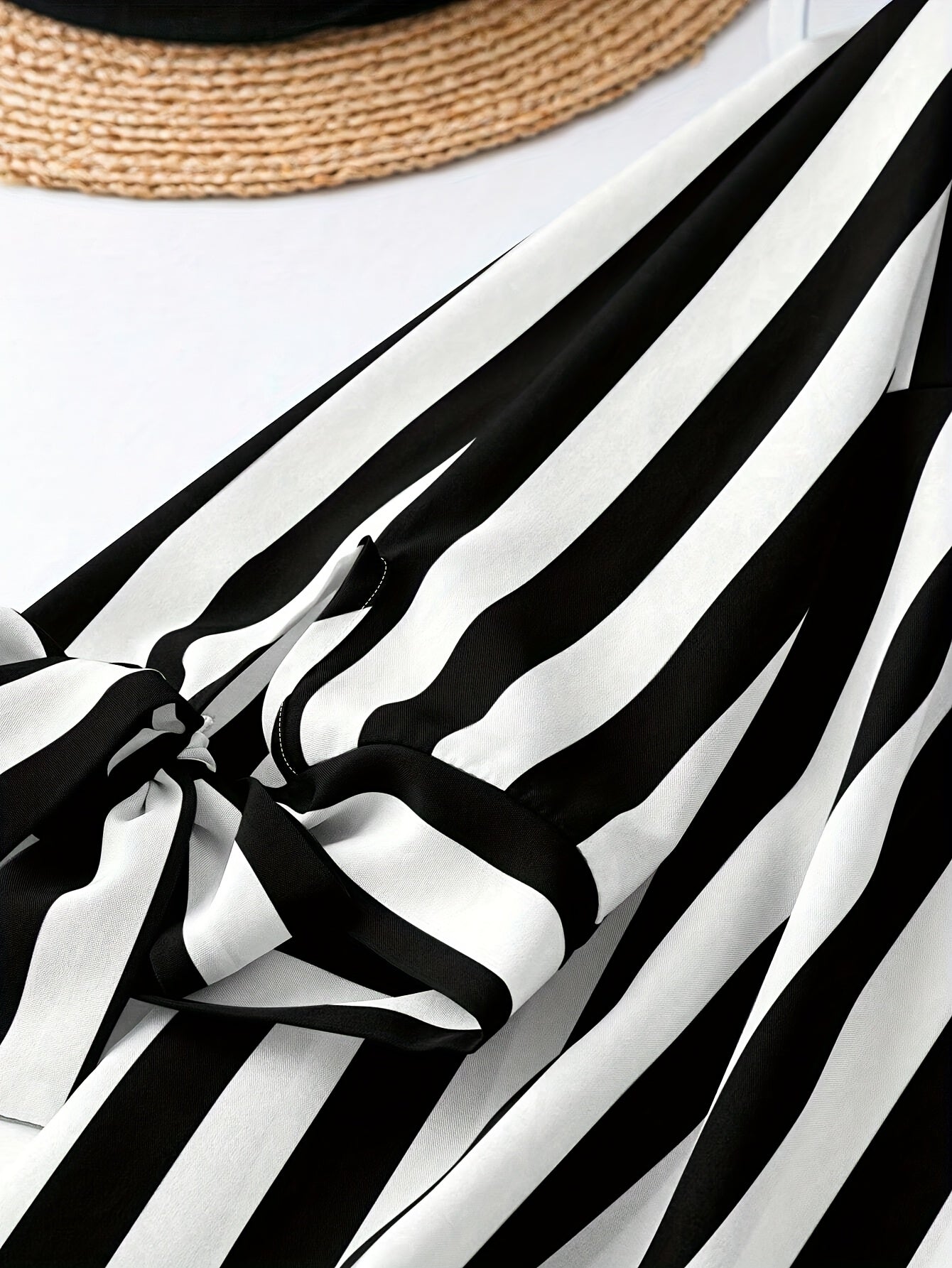 Elegant Notched Necktie Cuff Top for Women's Plus Size