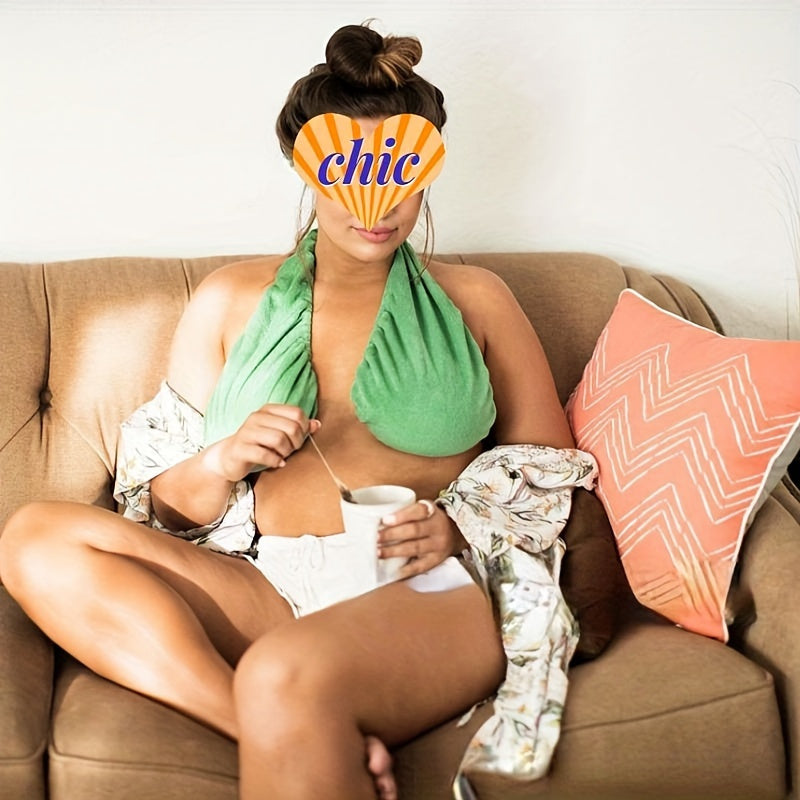 Quick-Dry & Breathable Towel Wrap with Adjustable Strap