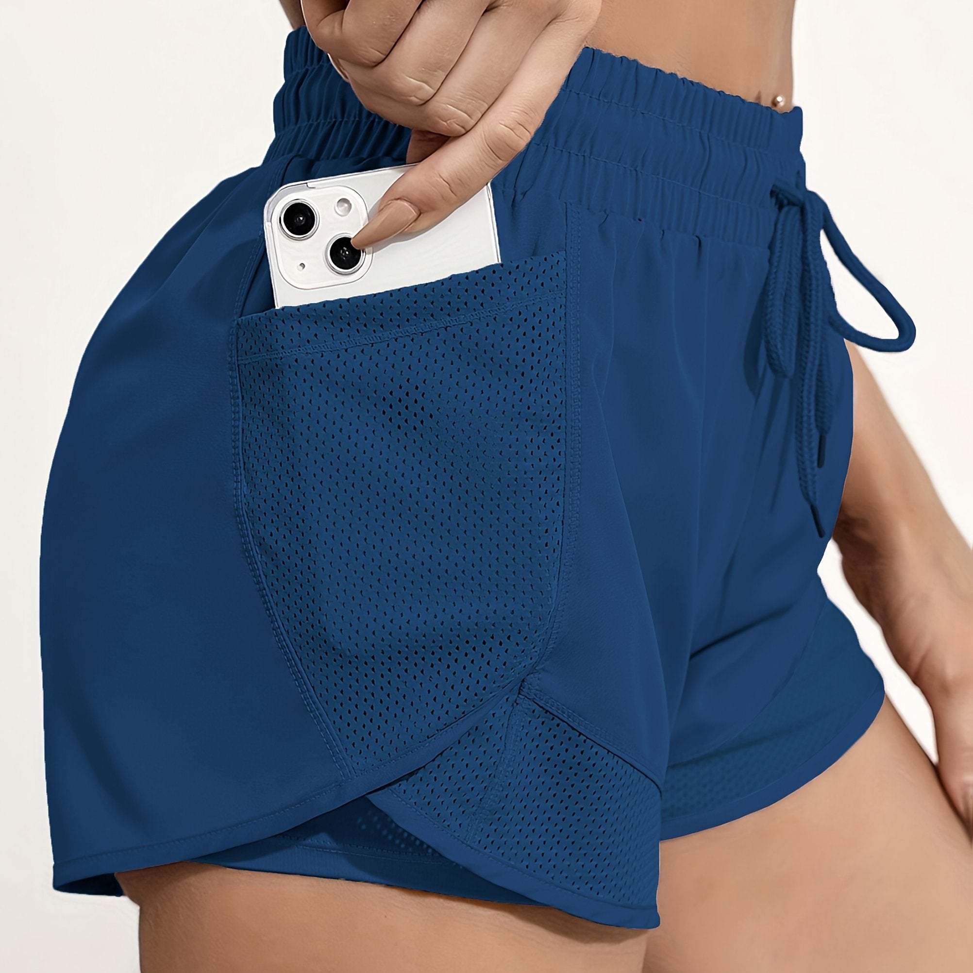 Women's 2-in-1 Yoga Shorts With Quick-Drying Fabric