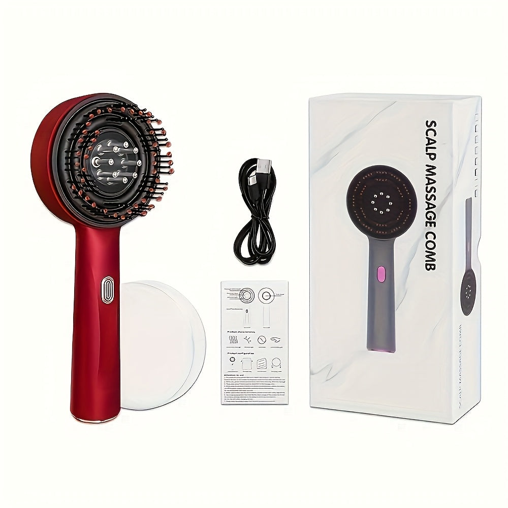 Electric Scalp Massaging Comb USB Rechargeable