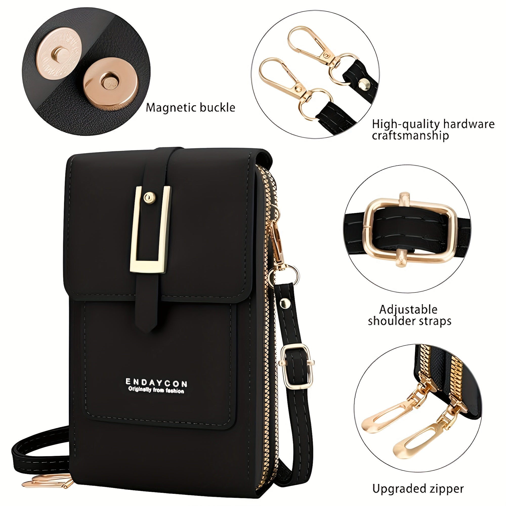 Women's Stylish Casual Touchscreen Crossbody Phone Bag