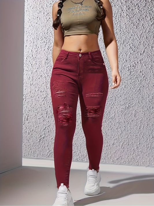 Women's Distressed Skinny Jeans