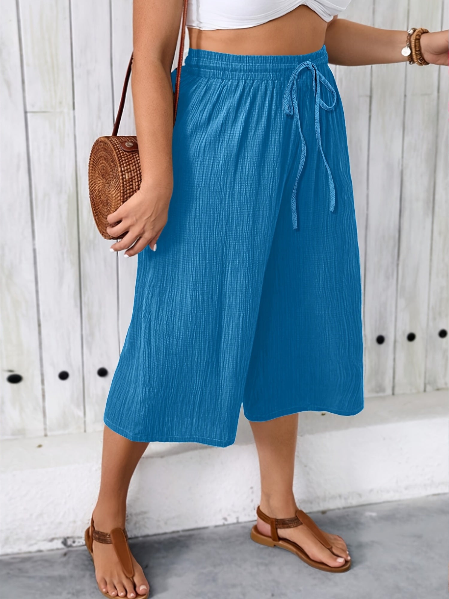 Plus Size Women's Wide Leg Pants
