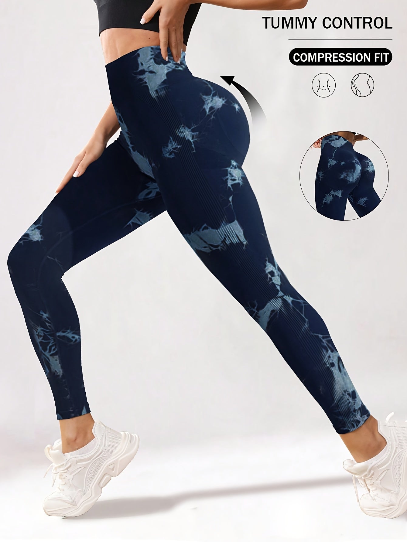 Women's High-Waist Seamless Yoga Leggings Stretchy Breathable
