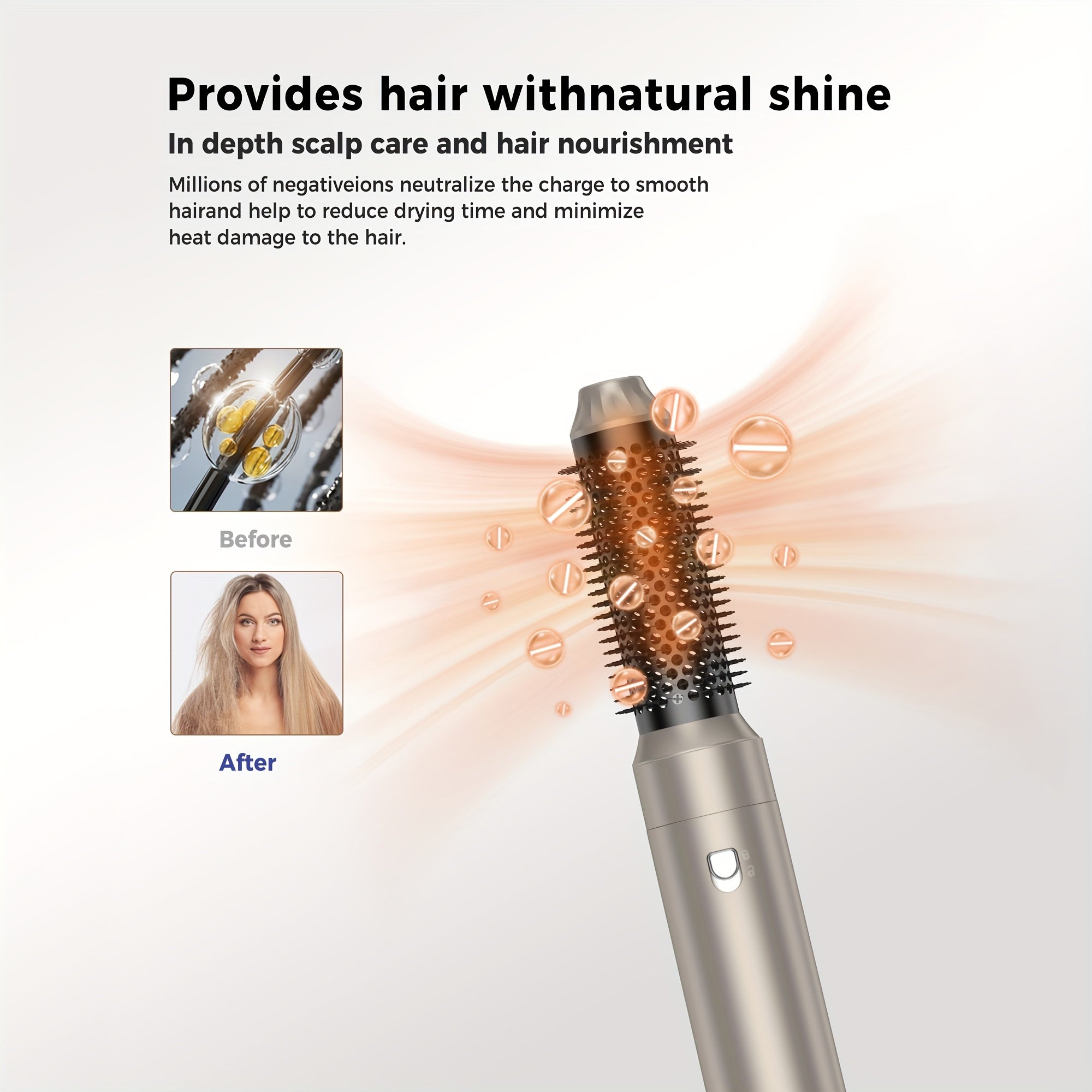 5in 1 Hair Styler Hair Dryer Brush 60000RPM Upgrade